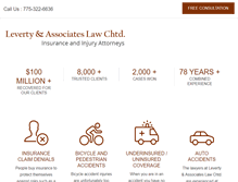 Tablet Screenshot of levertylaw.com
